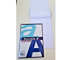 Double A sąsiuvinis užrašams, A4 formato, 90 gsm baltas popierius, 40 lapų.