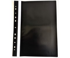 Segtuvelis skaidriu viršeliu ir perforacija AD Class  100/150 Juodas 25 vnt./pak.