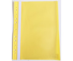 Segtuvelis skaidriu viršeliu ir perforacija AD Class  100/150 Geltonas, 25 vnt./pak.