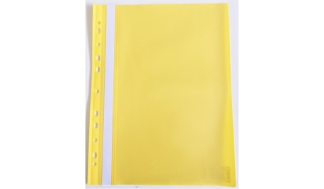 Segtuvelis skaidriu viršeliu ir perforacija AD Class  100/150 Geltonas, 25 vnt./pak.