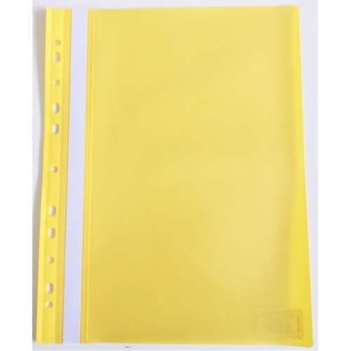 Segtuvelis skaidriu viršeliu ir perforacija AD Class  100/150 Geltonas, 25 vnt./pak.