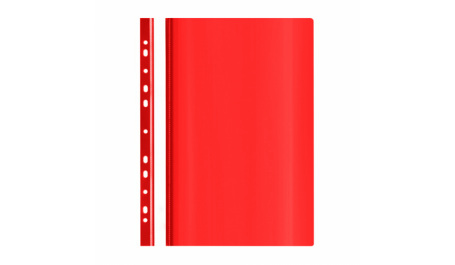 Segtuvelis skaidriu viršeliu ir perforacija AD Class  100/150 Raudonas 25 vnt./pak..