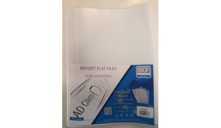 AD Class Segtuvėlis skaidriu viršeliu 100/150 baltas, pakuotėje 1vnt