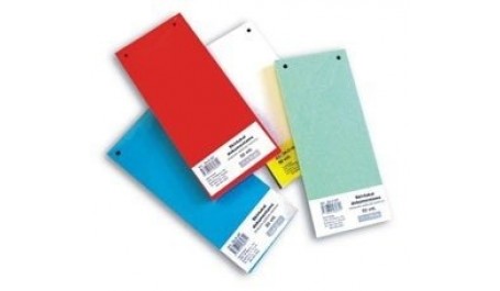 Skirtukai dokumentams SMLT kartoniniai 11x23,5cm  50vnt. žali