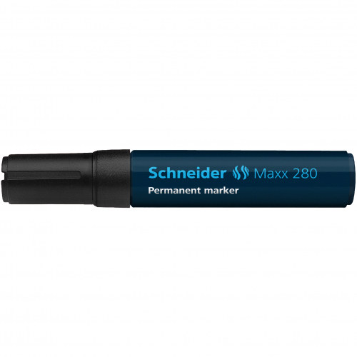Žymeklis permanentinis Schneider Maxx 280, 4-12 mm, kirsta galvutė, juodas  1213-064