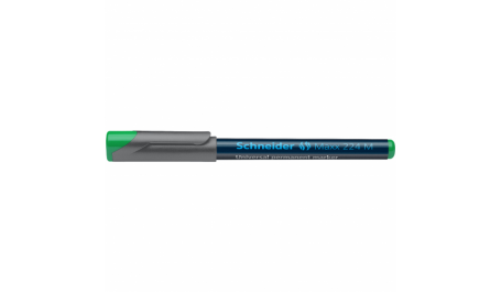 Žymeklis permanentinis Schneider Maxx 224 M, 1.0 mm, OHP, apvali galvutė, žalias  1213-037
