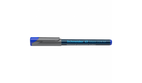 Žymeklis permanentinis Schneider Maxx 224 M, 1.0 mm, OHP, apvali galvutė, mėlynas  1213-036