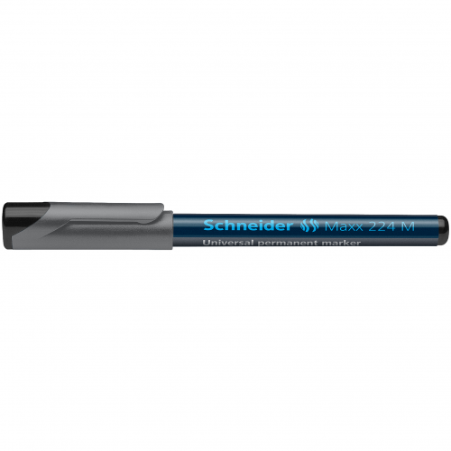 Žymeklis permanentinis Schneider Maxx 224 M, 1.0 mm, OHP, apvali galvutė, juodas  1213-034