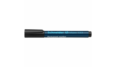 Žymeklis permanentinis Schneider Maxx 133, 1-4 mm, kirsta galvutė, juodas  1213-022
