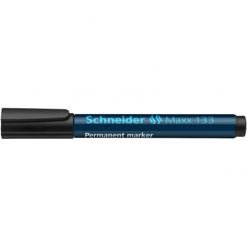 Žymeklis permanentinis Schneider Maxx 133, 1-4 mm, kirsta galvutė, juodas  1213-022