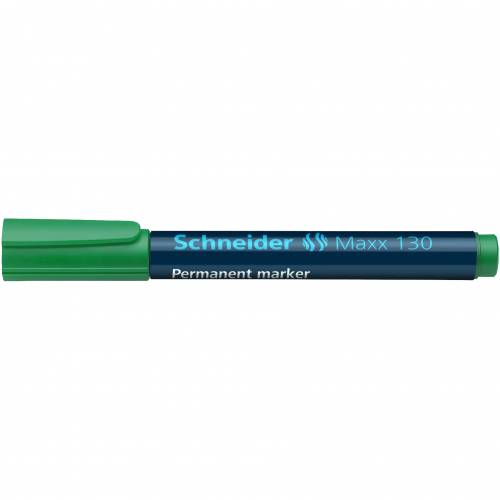 Žymeklis permanentinis Schneider Maxx 130, 1-3 mm, apvali galvutė, žalias  1213-021
