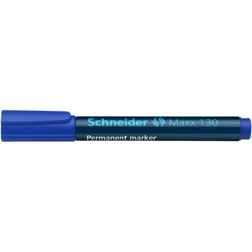 Žymeklis permanentinis Schneider Maxx 130, 1-3 mm, apvali galvutė, mėlynas  1213-020