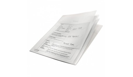 Aplankas L Leitz Combifile, A4, skaidrus, plastikinis, 3 skyrių  0812-208