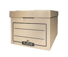 Archyvinė dėžė Fellowes, 340x450x275mm, ruda, ekologiška, nuimamas dangtis  0830-106