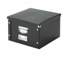 Archyvinė dėžė Leitz, 281x369x200mm, A4, juoda, nuimamas dangtis  0830-208