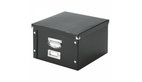 Archyvinė dėžė Leitz, 281x369x200mm, A4, juoda, nuimamas dangtis  0830-208