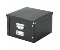 Archyvinė dėžė Leitz, 369x484x200mm, A3, juoda, nuimamas dangtis  0830-210