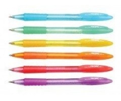 Tušinukas Centrum Tropic, 0.5mm, mėlynas tušas, įvairių spalvų korpusas, pasukamas  1205-208