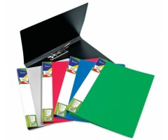 Aplankas su prispaudikliu Forpus Premier, A4, plastikinis, žalias  0817-103