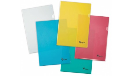 Aplankas L Forpus, A4, 180 mikr., gelsvas, plastikinis  0812-115