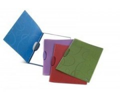 Aplankas su šoniniu spaustuku Forpus Barocco, A4, plastikinis, raudonas  0818-010