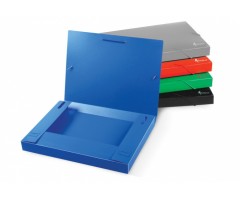 Aplankas-dėklas su gumelėmis Forpus, A4, plastikinis, raudonas  0816-020