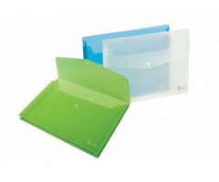 Aplankas su spaude Forpus, A4, plastikinis, su praplėtimu, baltas, skaidrus  0820-001
