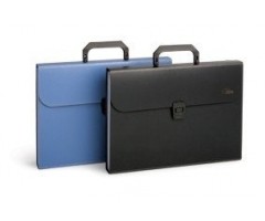 Aplankas-portfelis, kartoteka Forpus, A4, juodas, 12+1 skyrių  0822-005