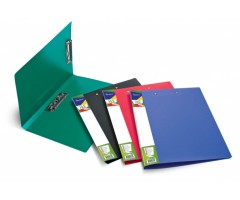 Aplankas su 2 prispaudikliais Forpus Basic, A4, plastikinis, raudonas  0817-113