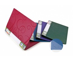 Aplankas su prispaudikliu Forpus Barocco, A4, plastikinis, žalias  0817-003