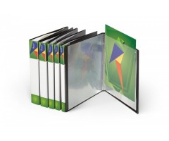 Aplankas su įmautėmis Forpus (80) A4, juodas  0813-106