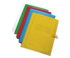 Aplankas SMLT, A4, 300 g, užrišamas, su spauda, raudonas, kartoninis   0815-103