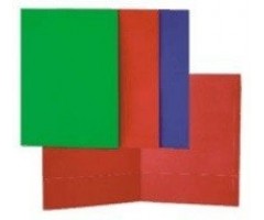 Aplankas SMLT, A4, 190 g, 2 kišenės, mėlynas, kartoninis  0812-300