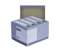 Archyvinė dėžė Fellowes, 333x285x390mm, pilka, ekologiška, nuimamas dangtis  0830-101