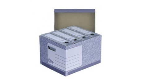 Archyvinė dėžė Fellowes, 333x285x390mm, pilka, ekologiška, nuimamas dangtis  0830-101