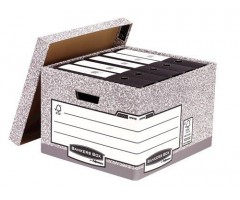 Archyvinė dėžė Fellowes, 387x294x445mm, pilka, ekologiška, nuimamas dangtis  0830-107