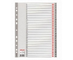 Skiriamieji lapai Esselte PP, A4, 1-31 skaičiai, plastikiniai  0807-106