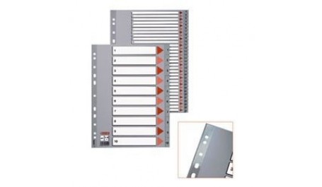 Skiriamieji lapai Esselte PP, A4, A-Z raidės, plastikiniai  0807-107