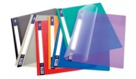 Segtuvelis skaidriu viršeliu Primo, A4, oranžinis  0814-001