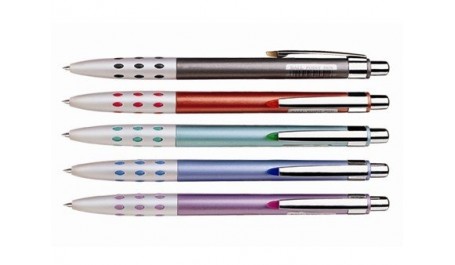 Tušinukas automatinis Winning WZ-2051, 0.7mm, mėlynas tušas, įvairių spalvų korpusas, metalinis  120