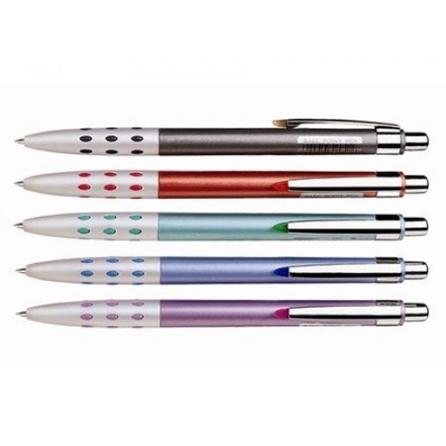 Tušinukas automatinis Winning WZ-2051, 0.7mm, mėlynas tušas, įvairių spalvų korpusas, metalinis  120