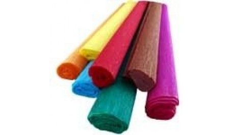 Krepinis popierius, 200x50 cm, Nr. 06, šviesiai raudonas  0712-012