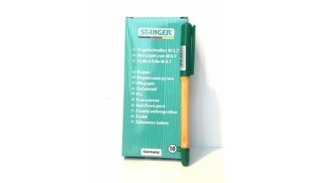STANGER Tušinukas Finepoint Softgrip 0.7 mm, žalias, pakuotėje 1 vnt 18000300058