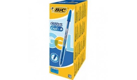 BIC Gelinis rašiklis CRISTALGEL 0.7 mm, mėlynas, 1vnt 721293