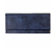 Horizontalus stalo kalendorius Memo PVC 2020m. mėlynas