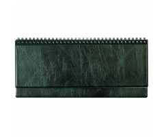 Horizontalus stalo kalendorius Memo PVC 2020m. žalias