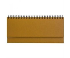 Horizontalus stalo kalendorius Memo PU 2020m. geltonas