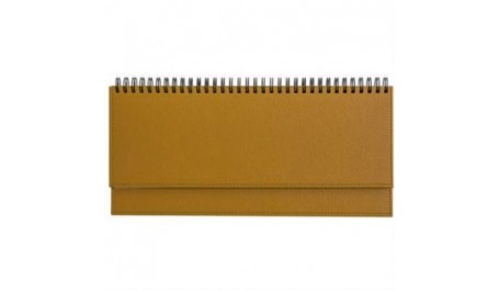 Horizontalus stalo kalendorius Memo PU 2020m. geltonas