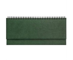 Horizontalus stalo kalendorius Memo PU 2020m. tamsiai žalias