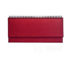 Horizontalus stalo kalendorius Memo PU 2020m. raudonas